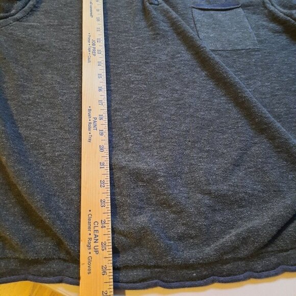 Carbon 2 Cobalt Sweater Mens Size XL Gray Henley Pullover Cotton - Picture 8 of 9